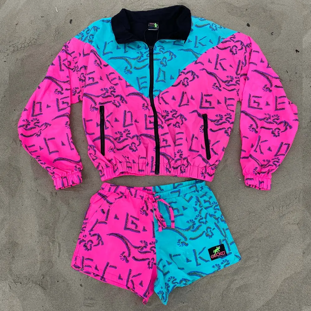 80s/90s "Color Block" Windbreaker!