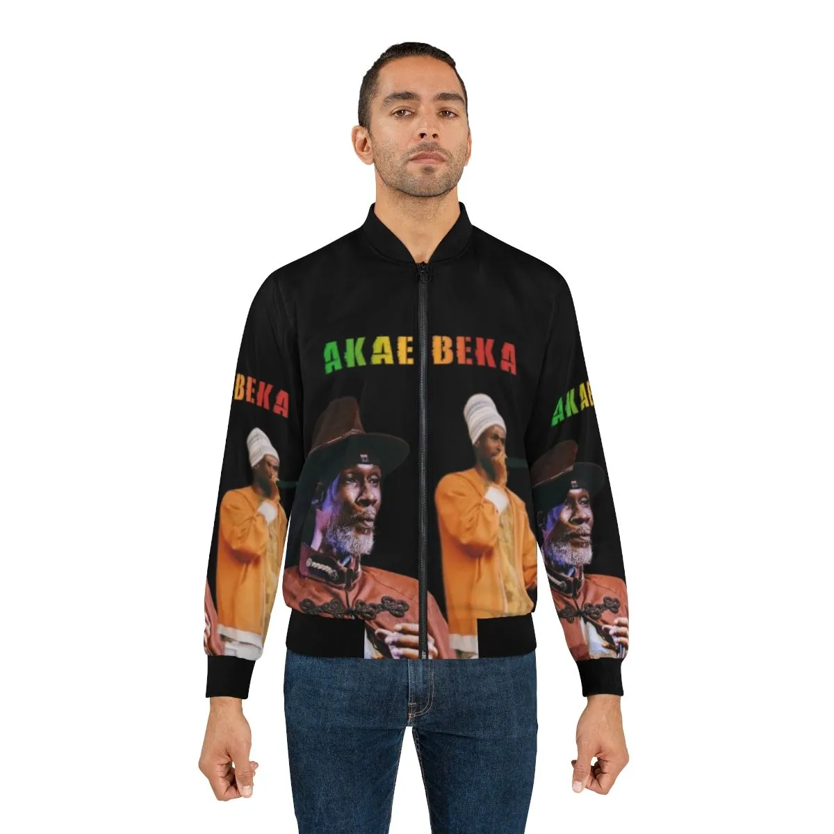 Akae Got Midnite Reggae Bomber Jacket