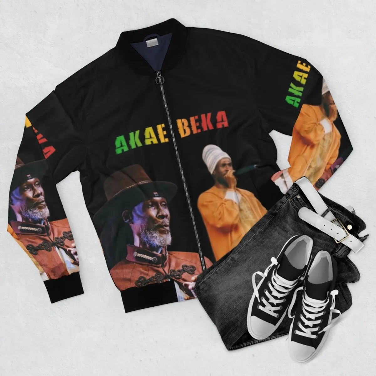 Akae Got Midnite Reggae Bomber Jacket