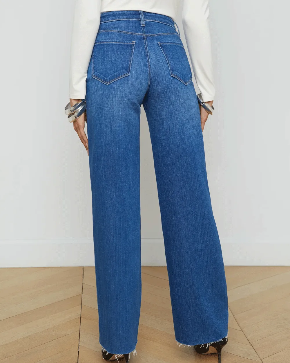 Apollo Scottie High Rise Wide Leg Jeans