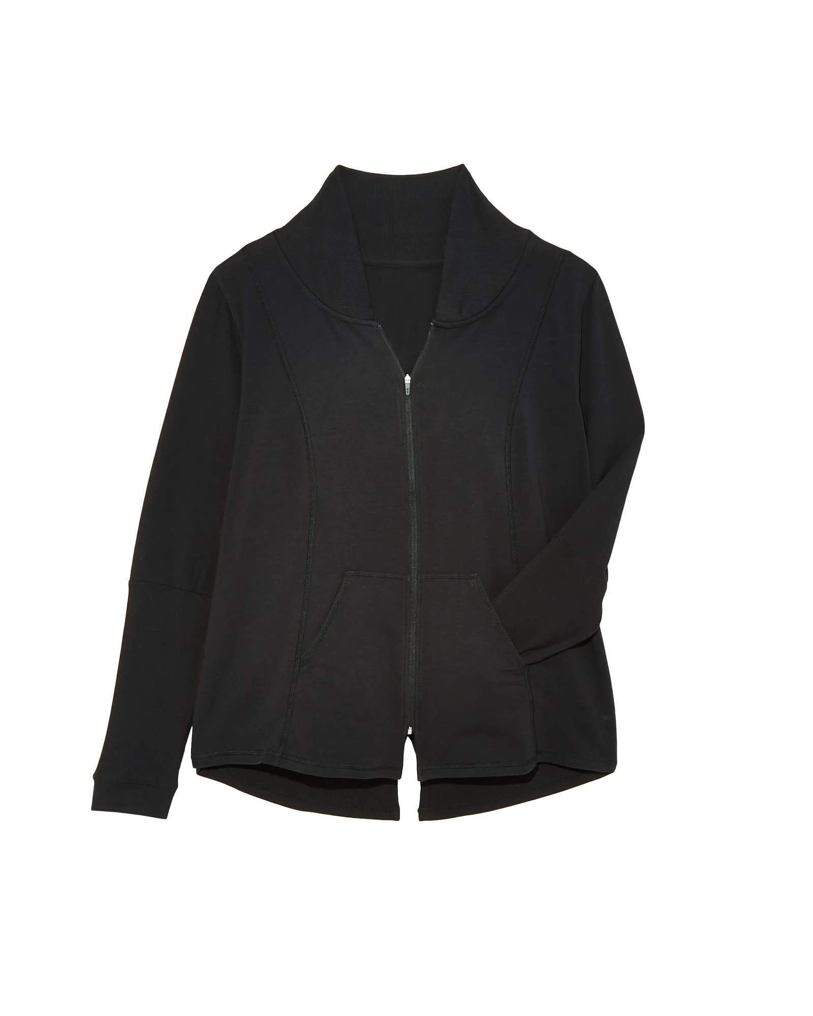 Aso Zip Up Jacket | Black / Black