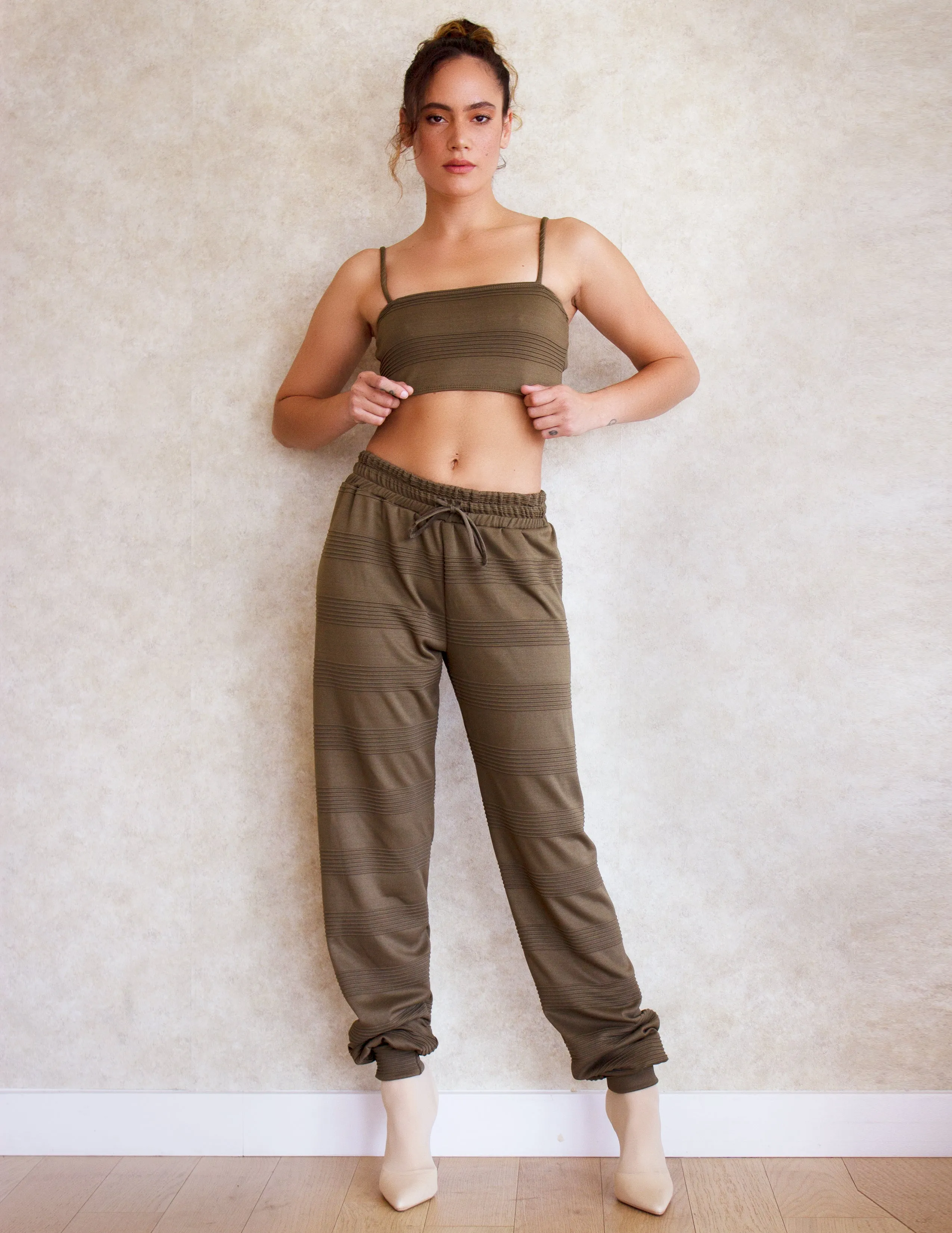 AZALEA JOGGER SET- OLIVE