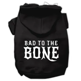 Bad to the Bone Dog Pet Hoodies Black Size Sm (10)