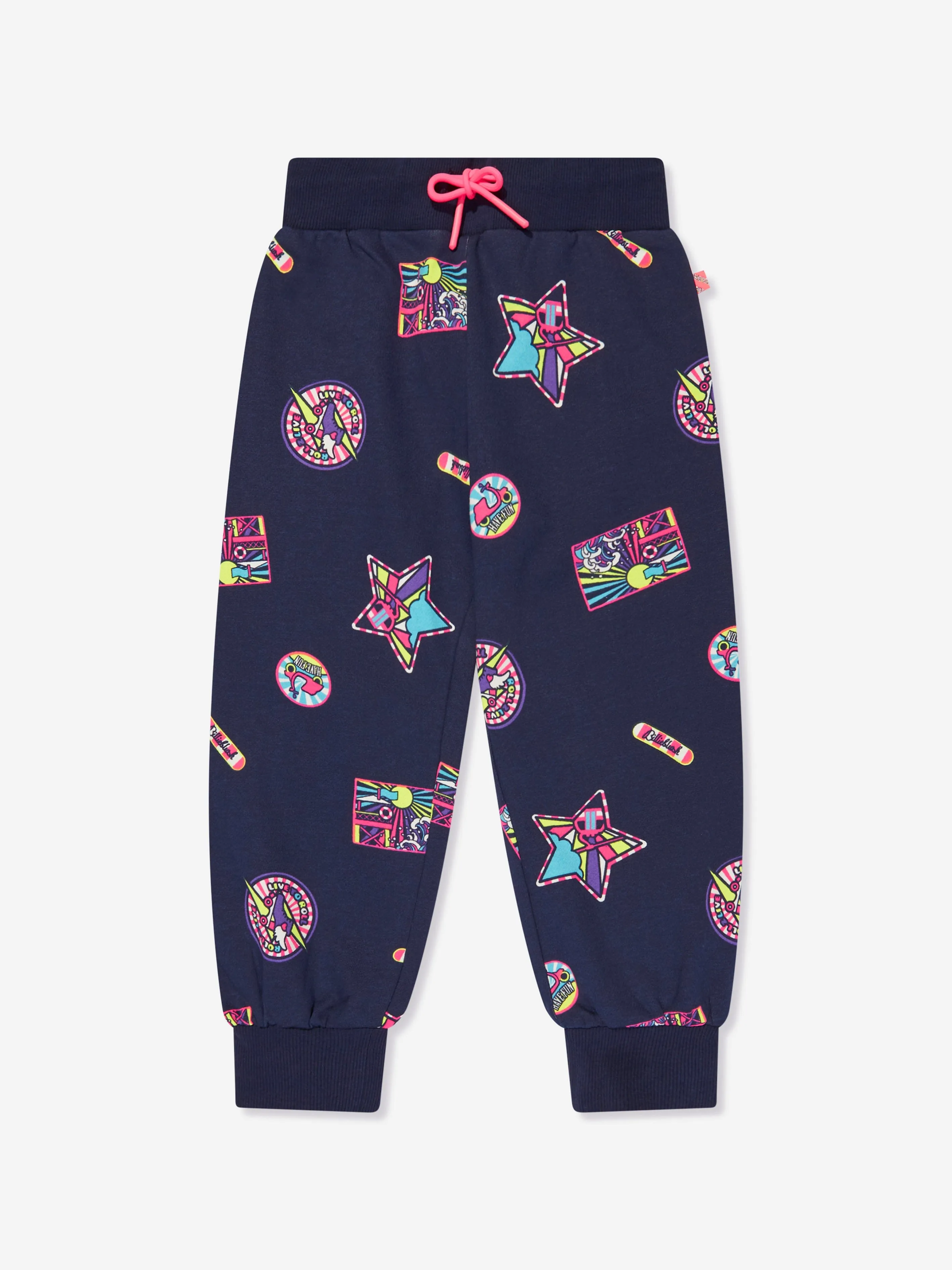 Billieblush Girls Badge Print Tracksuit in Navy