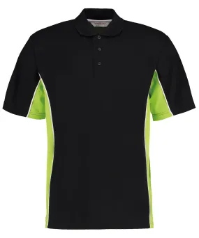 Black/Lime/White* - Track polo (classic fit)