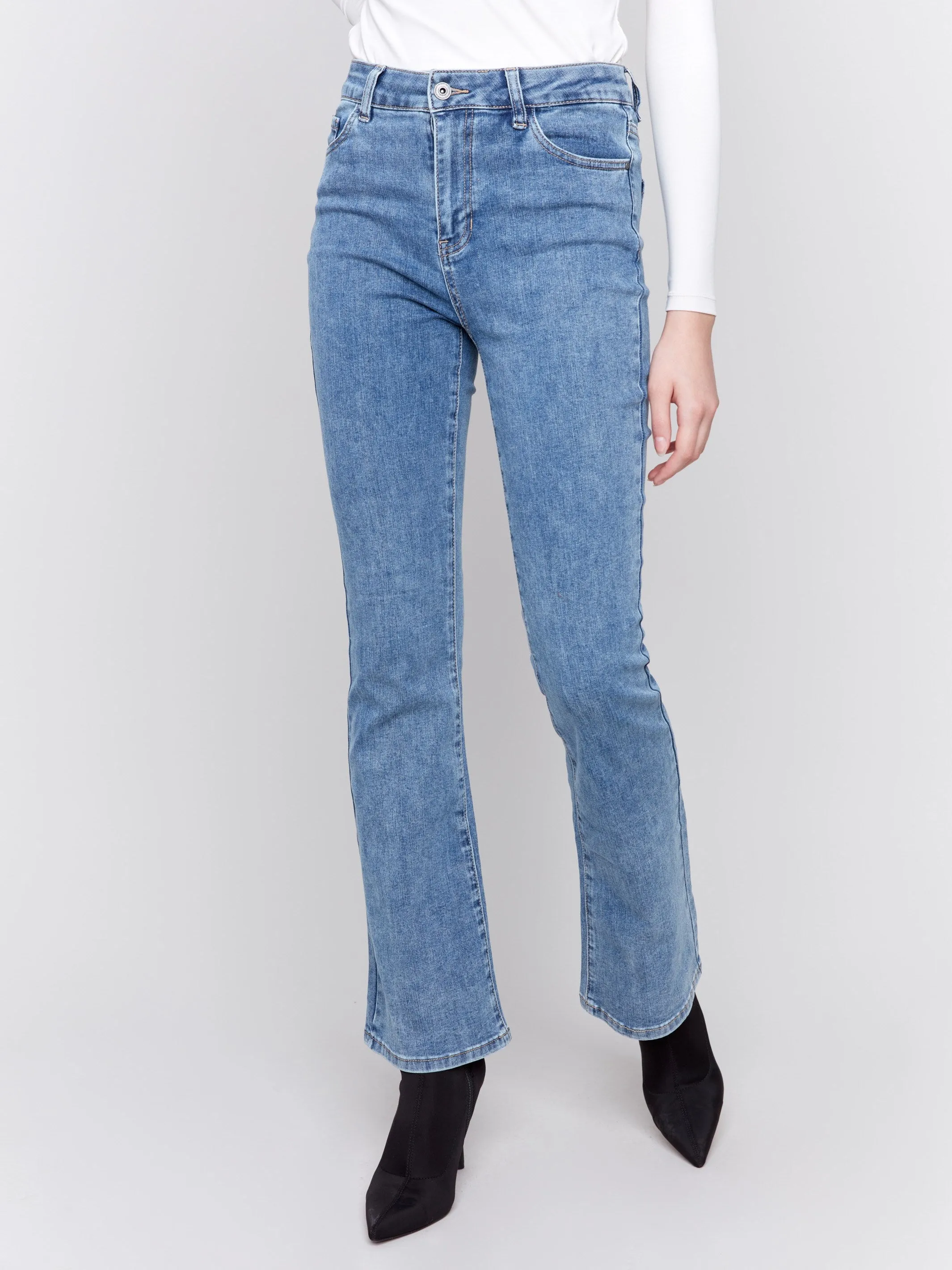 Bootcut Jeans - Medium Blue