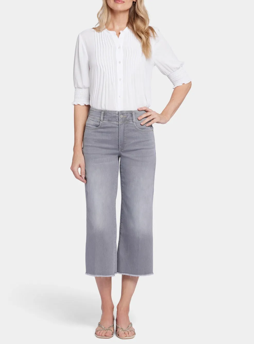 Brigitte Wide Leg Capri Jeans