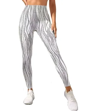 Casual Stripe Workout Leggings