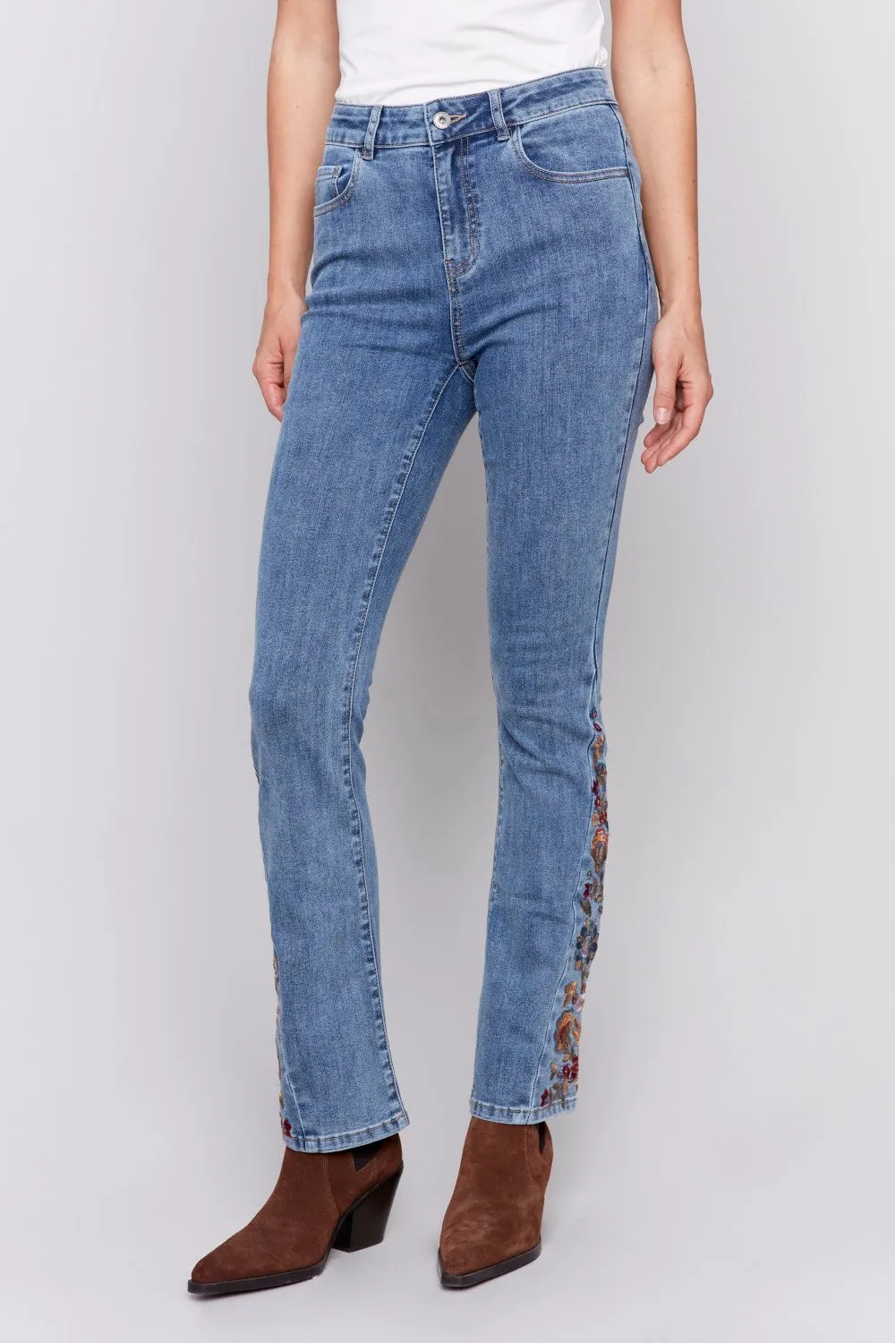 Charlie B jeans C5574-431A-156 Medium Blue