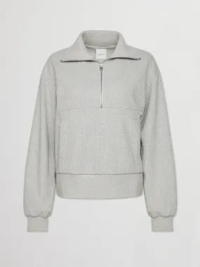 Cyrus Half Zip - Sage Heather Marl