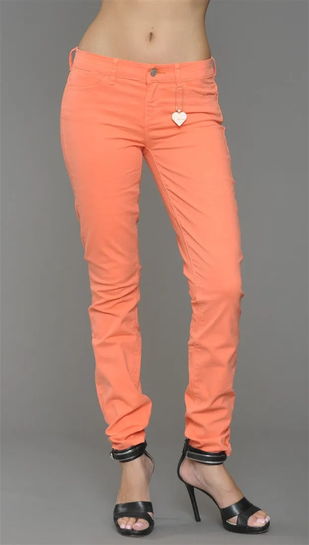 Dittos Dawn Mid Rise Skinny Jeans in Electric Sunset