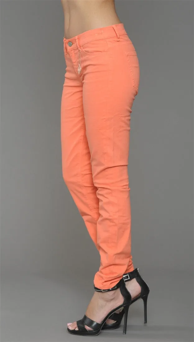 Dittos Dawn Mid Rise Skinny Jeans in Electric Sunset