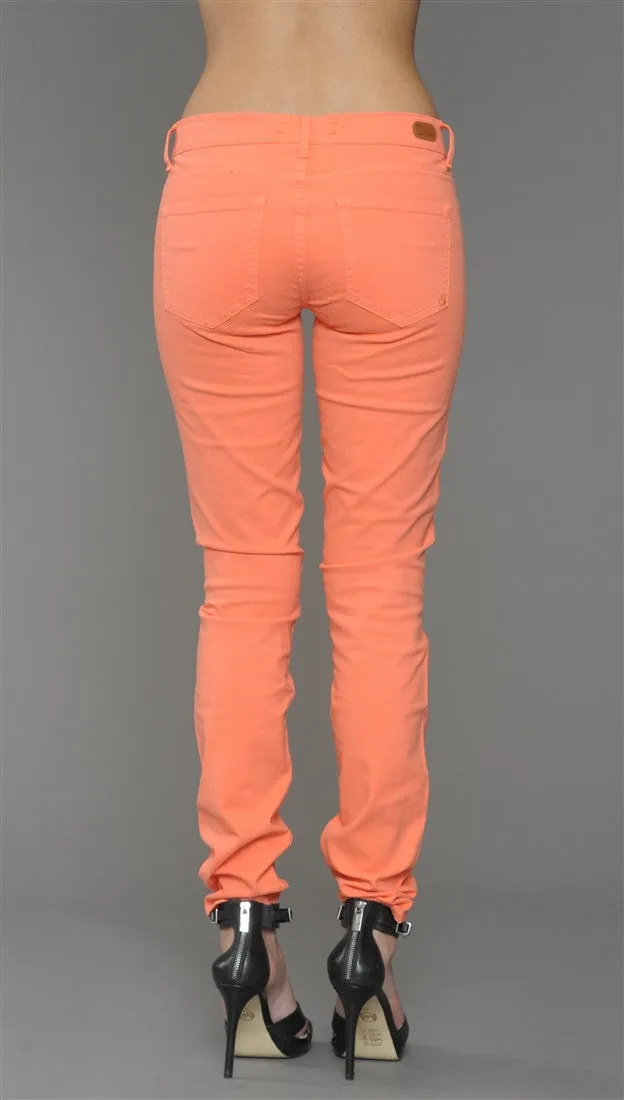 Dittos Dawn Mid Rise Skinny Jeans in Electric Sunset