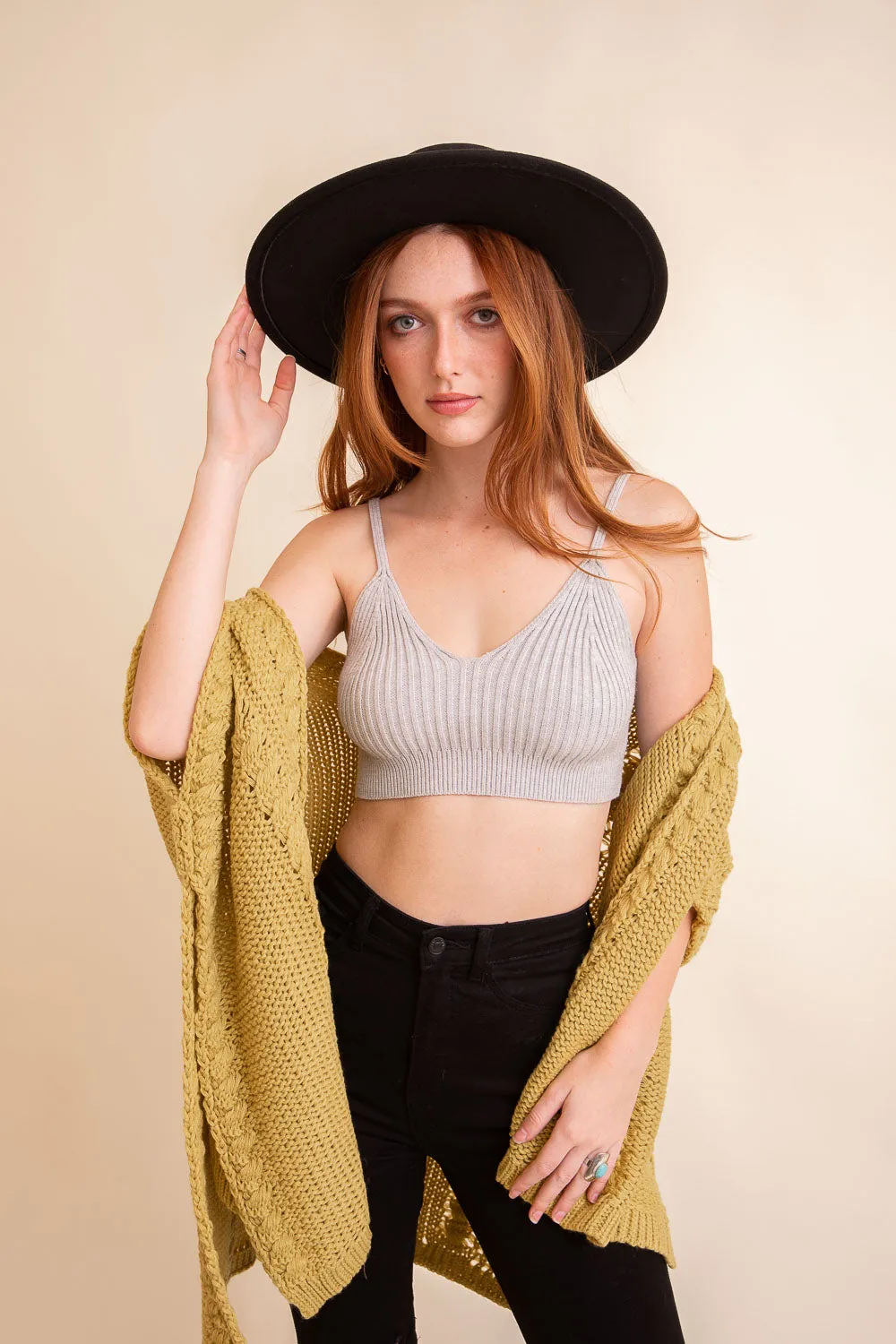 Dreamy Ribbed Knit Lounge Brami