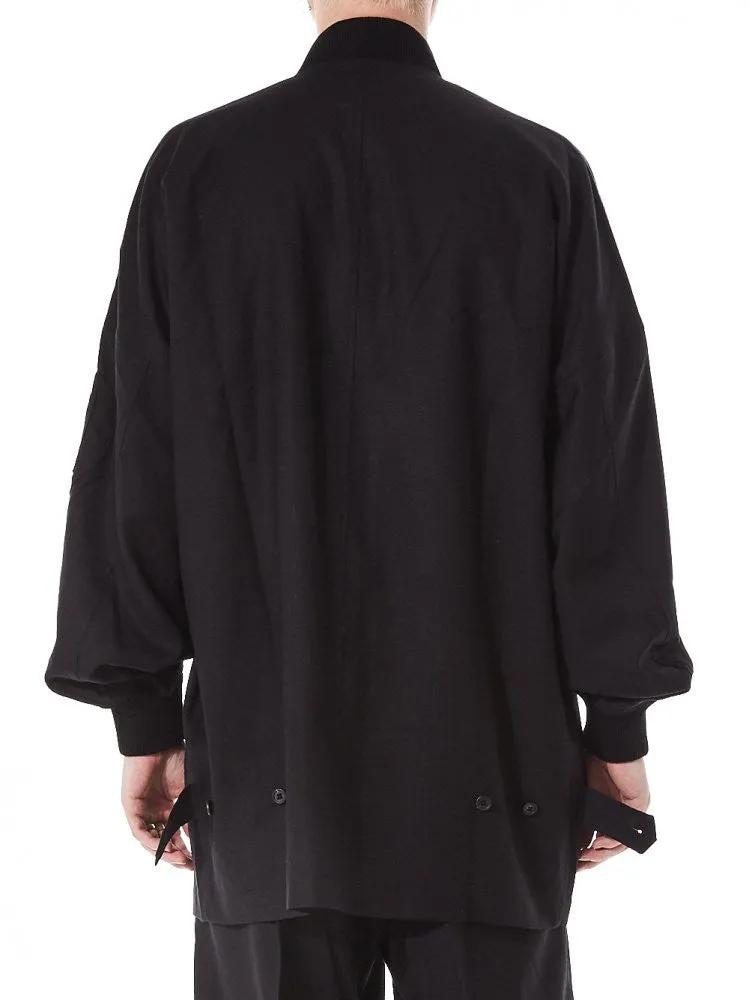 Extended Bomber Jacket (417-BK BLACK)