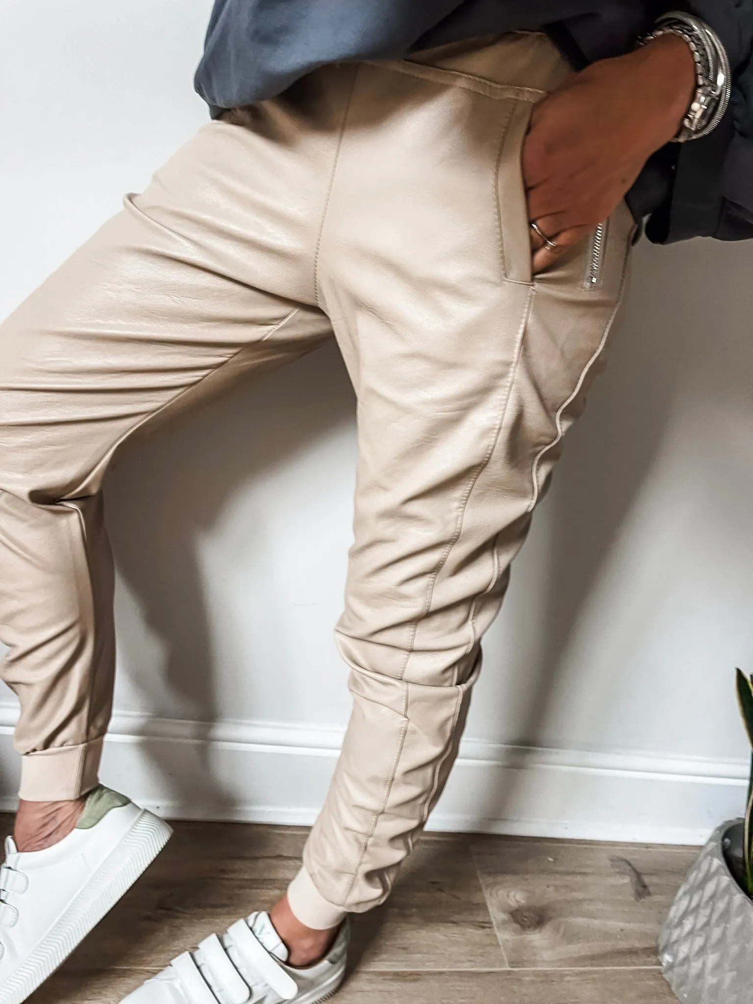 Faux Leather Ultimate Joggers