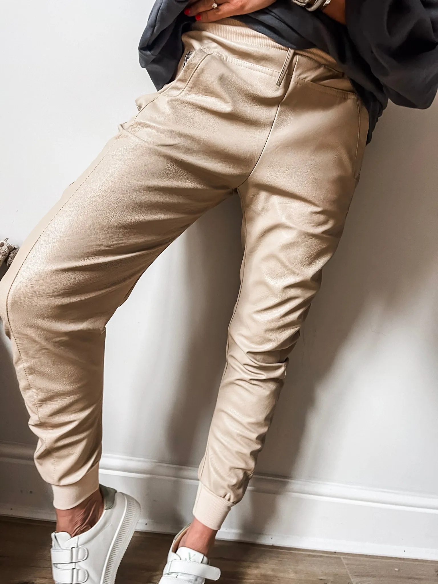 Faux Leather Ultimate Joggers