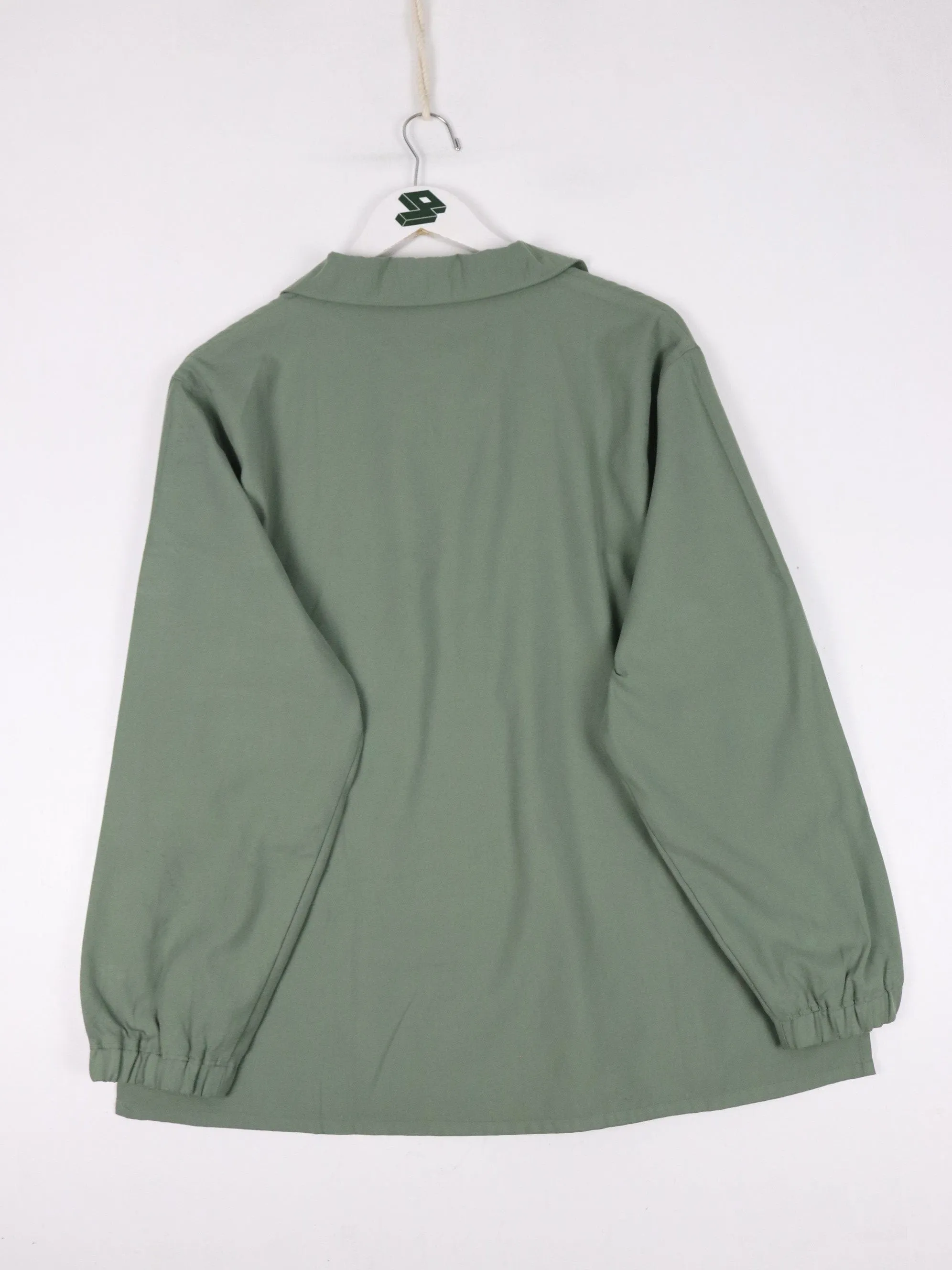 Fila Windbreaker Womens Large Green Quarter Zip