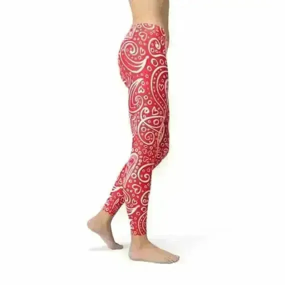 Floral Elegance Activewear Leggings - Size L