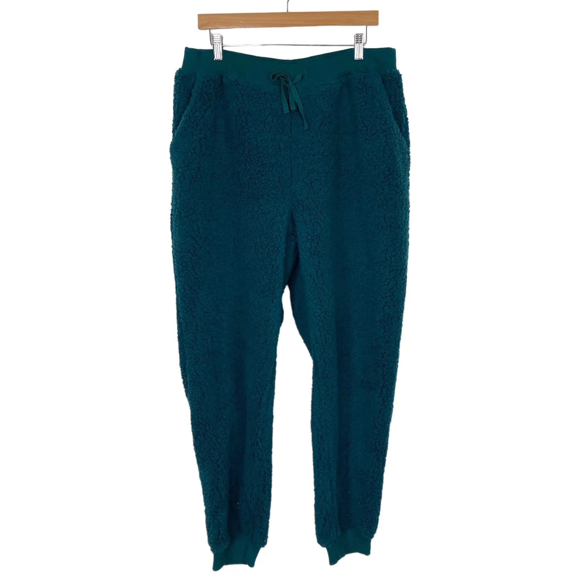 Gilly Hicks Teal Sherpa Joggers- Size XL (Inseam 29.5", we have matching sweatshirt, sold out online)