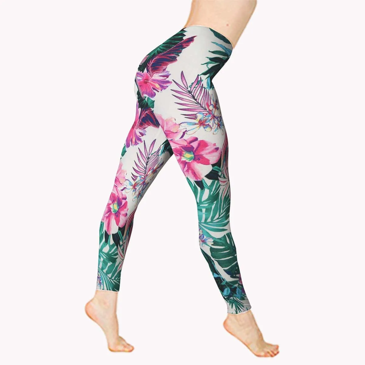 Girls Sports Leggings | Beautiful Floral Allover Print | Ankle-length | Activewear | Age 3 – 12 Years | Broggs®