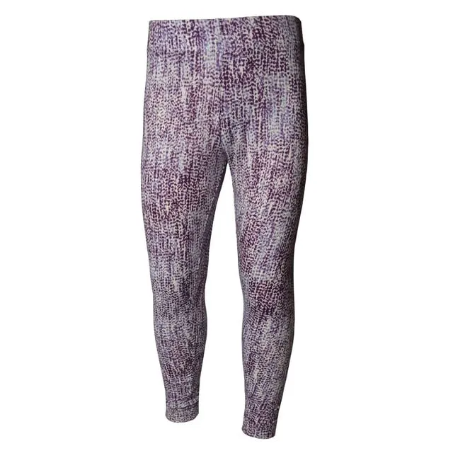 Girls Sports Leggings | Beautiful Lilac Snakeskin Print | Ankle-length | Activewear | Age 3 – 12 Years | Broggs®