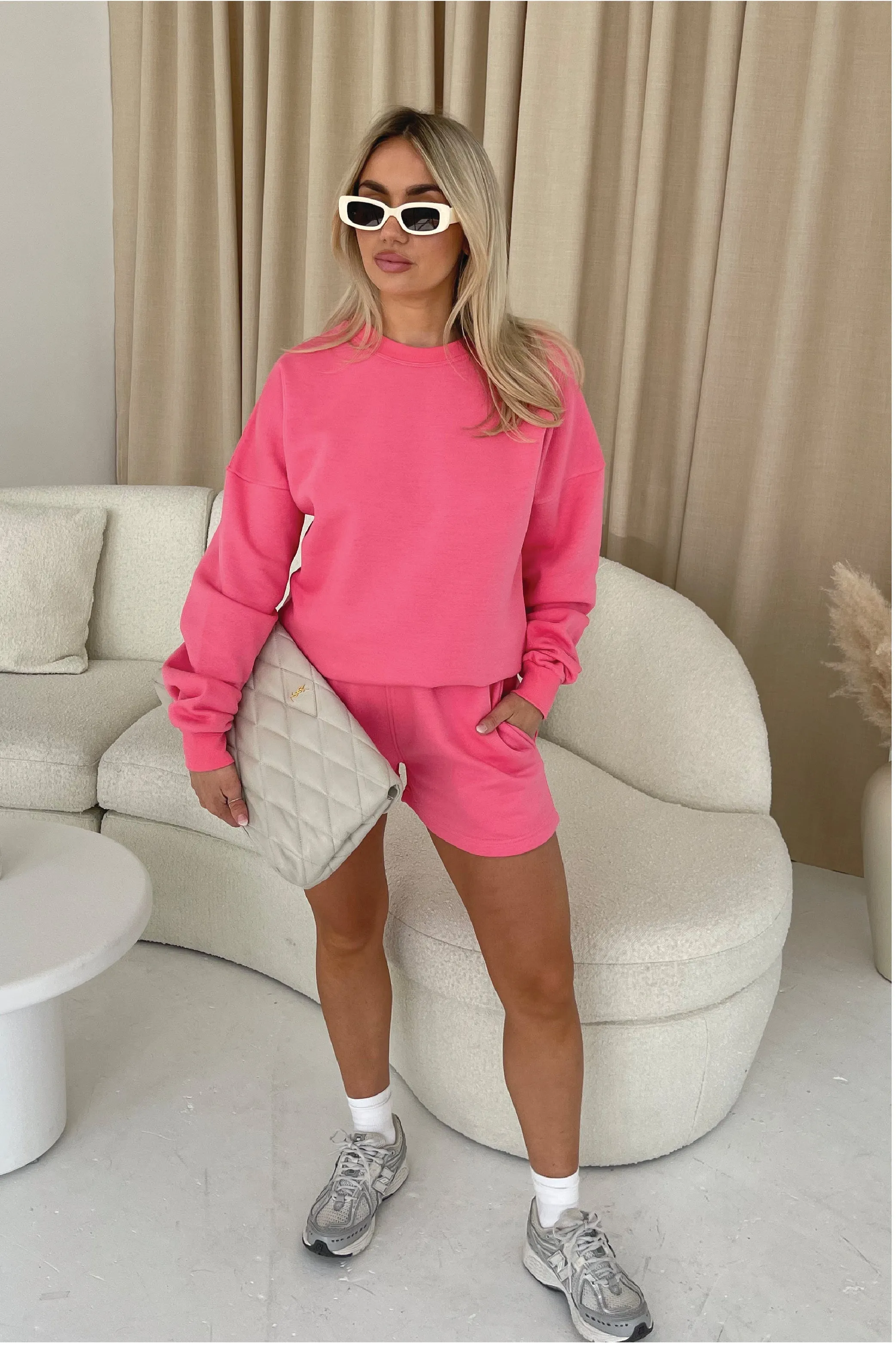 Glamify basics relaxed Pink Lemonade sweatshirt