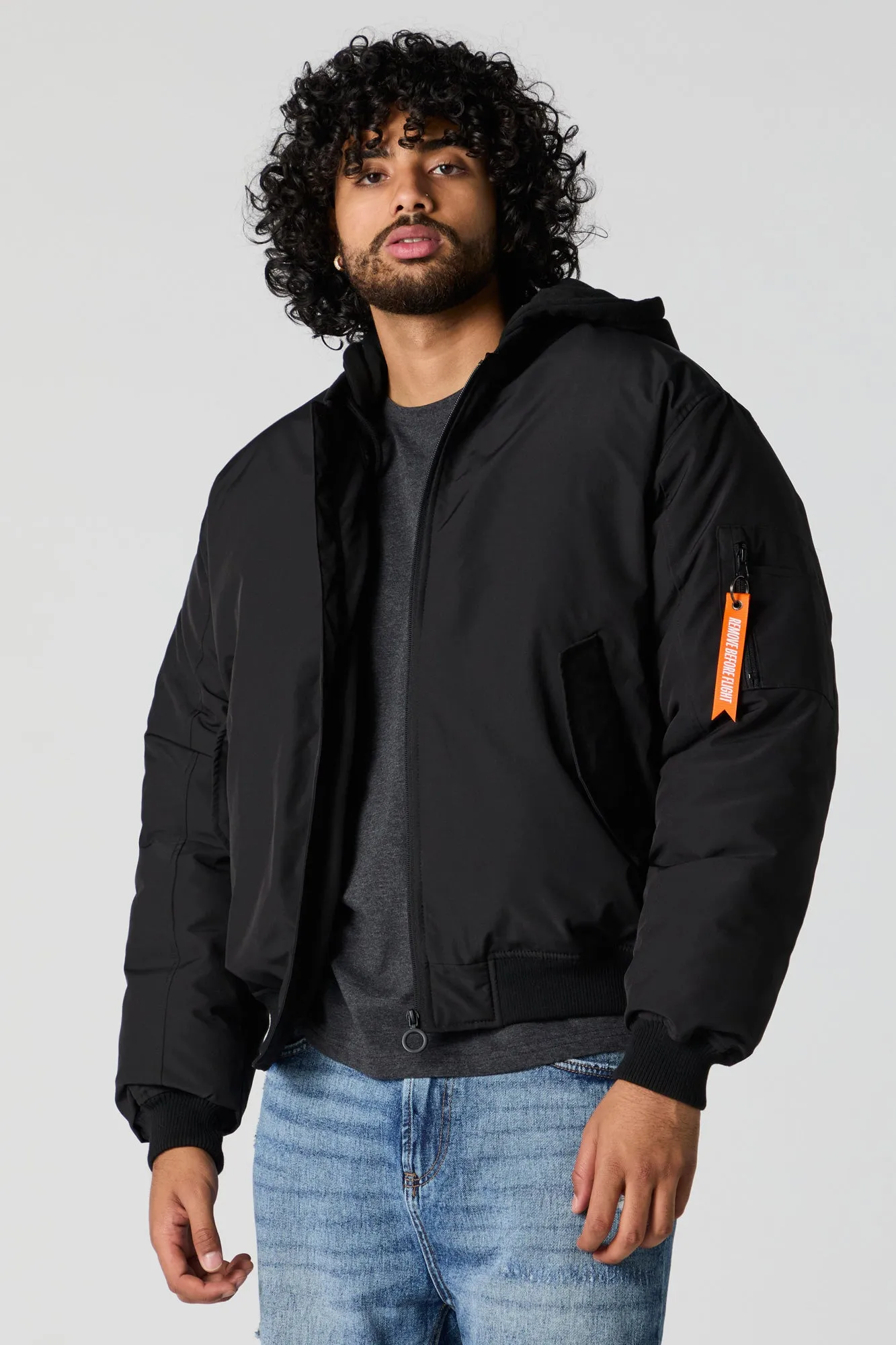 Hooded Bomber Jacket