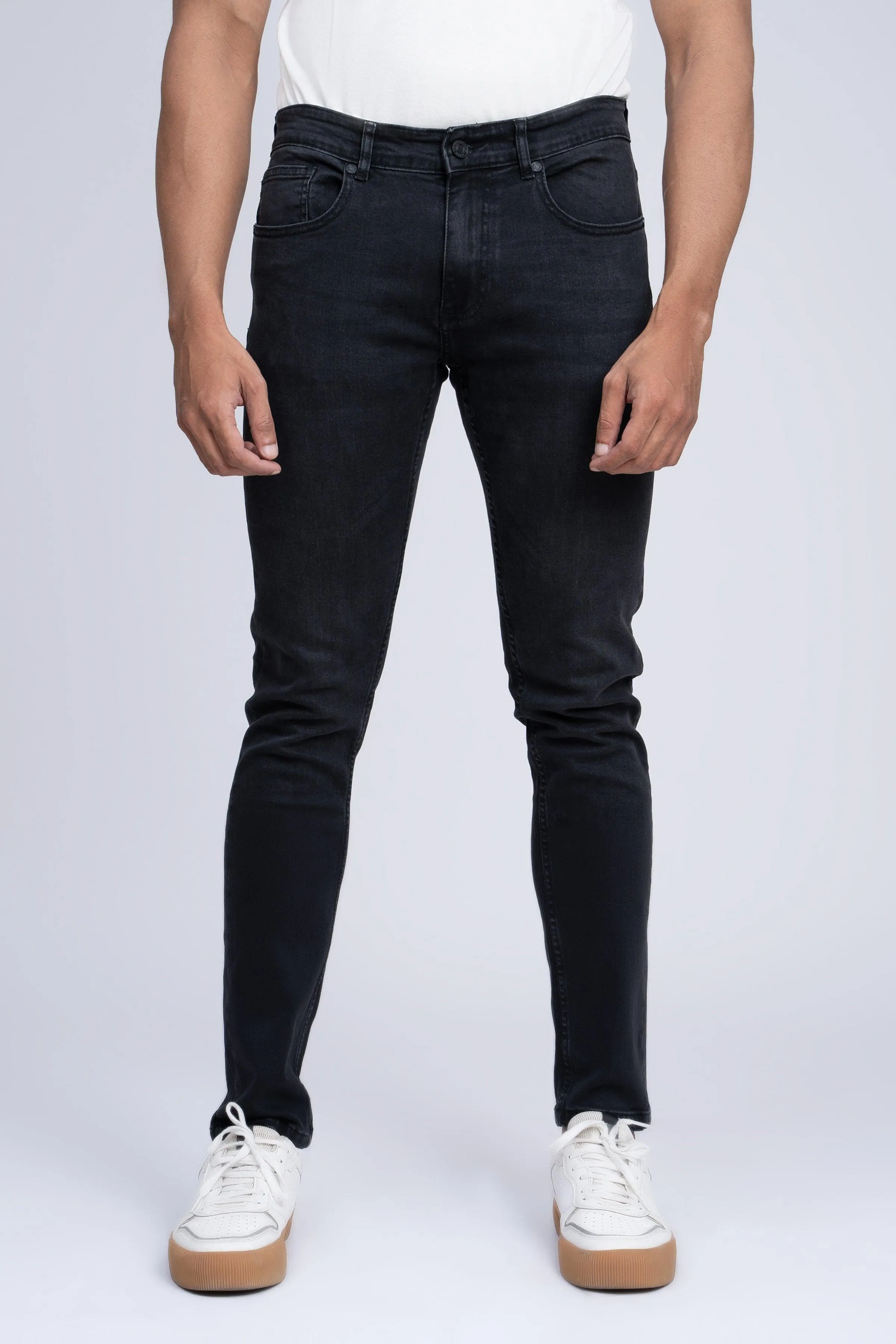 JEAN SLIM LEG CHARCOAL