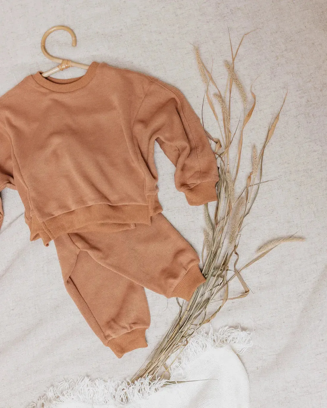 Kids Cooper Tracksuits — Rusted Orange