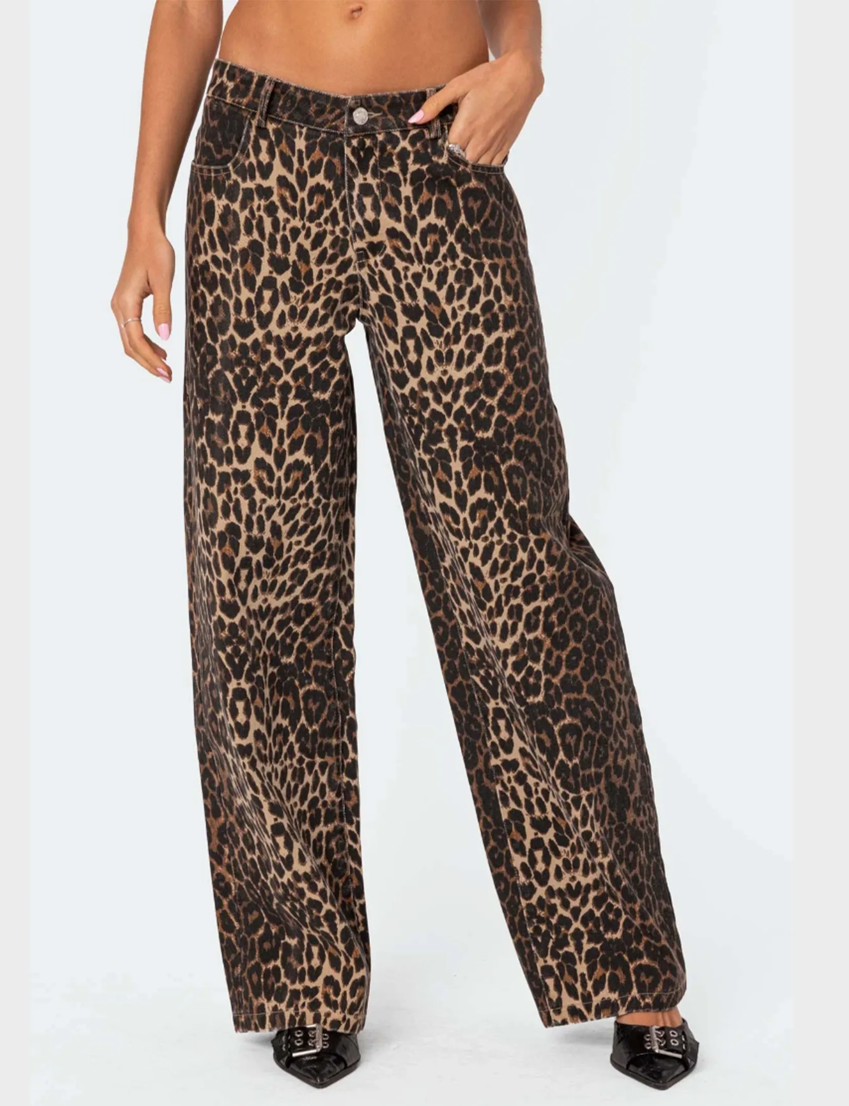 Low Rise Denim, Leopard