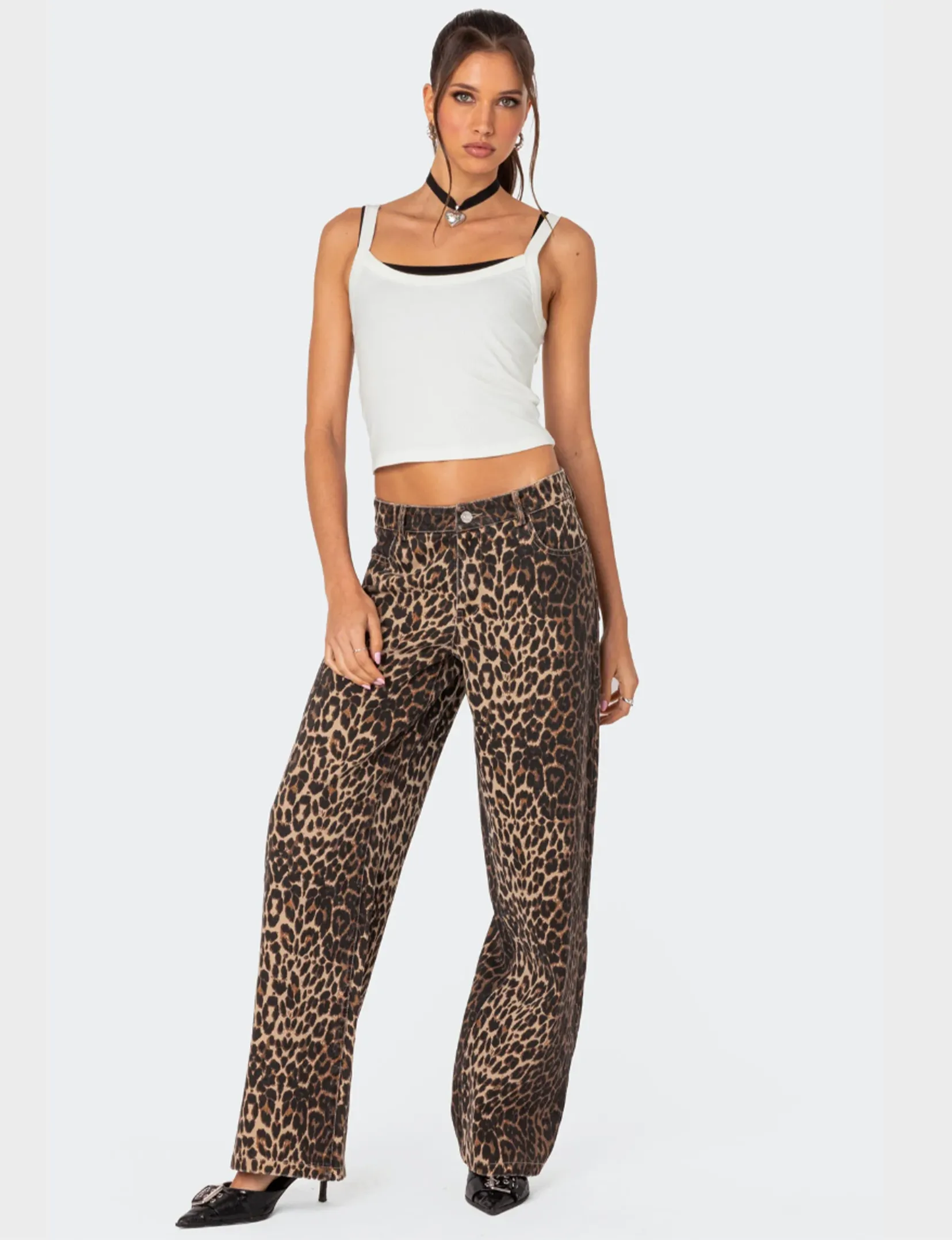 Low Rise Denim, Leopard