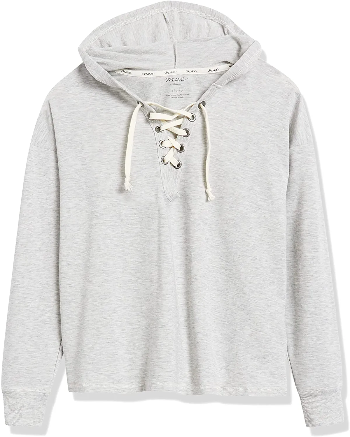 Mae Women's Loungewear Lace Up Sweatshirt with Hood