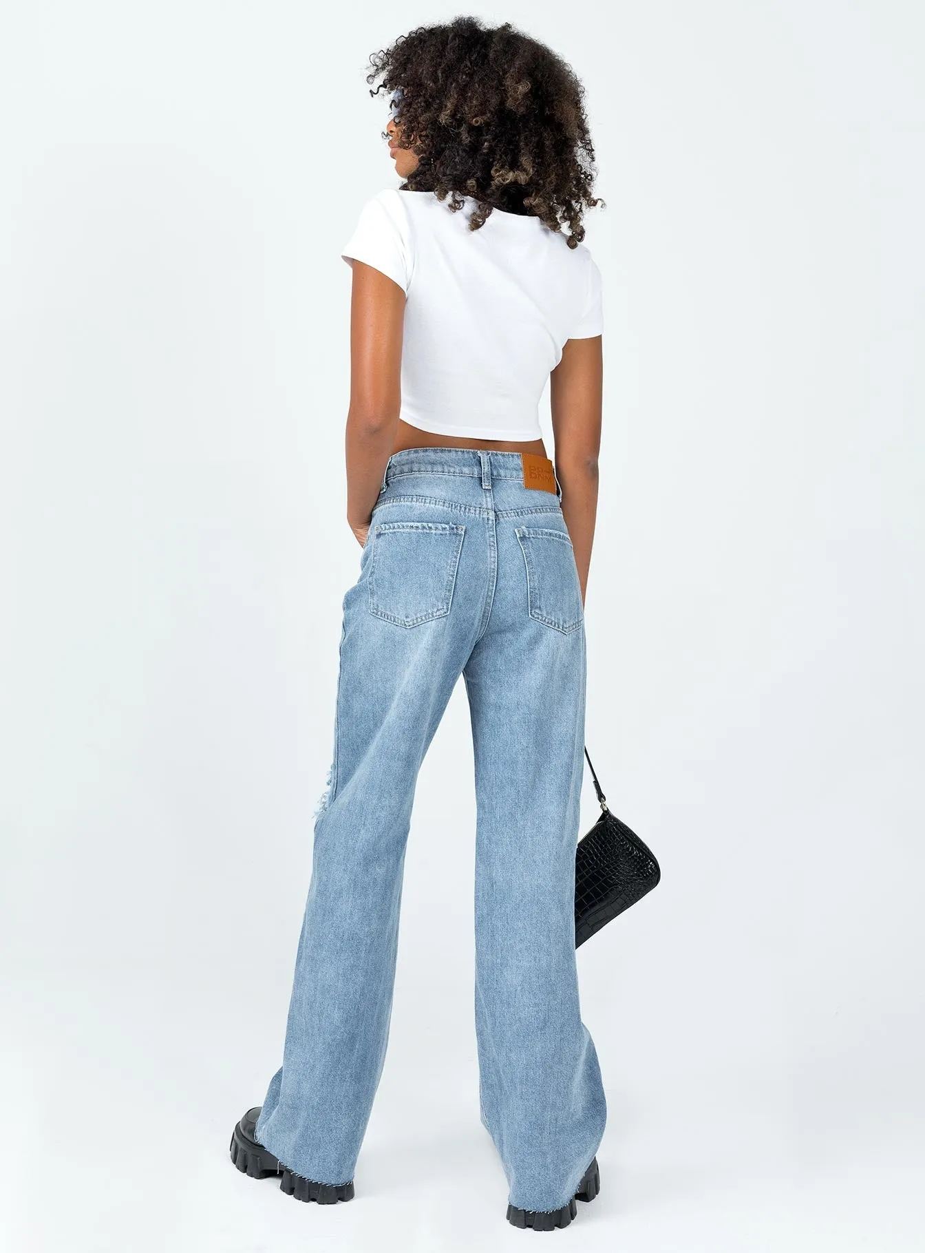 Meliana Wide Leg Denim Jeans