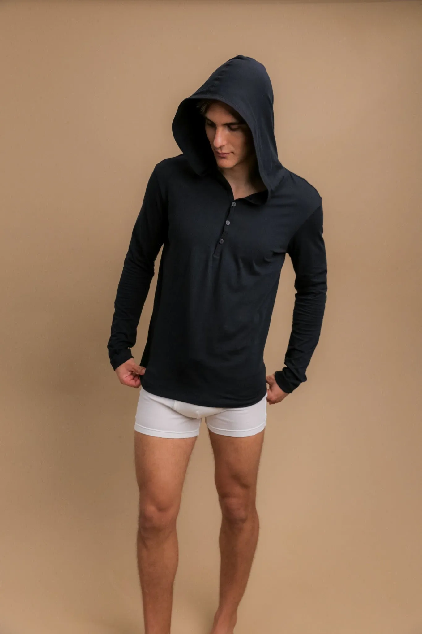 Men's Long Sleeve Lightweight Jersey Hoodie