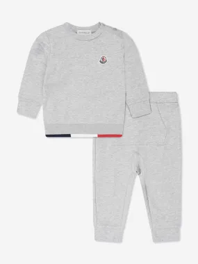 Moncler Enfant Baby Boys Logo Tracksuit in Grey