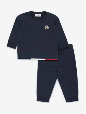 Moncler Enfant Baby Boys Logo Tracksuit in Navy