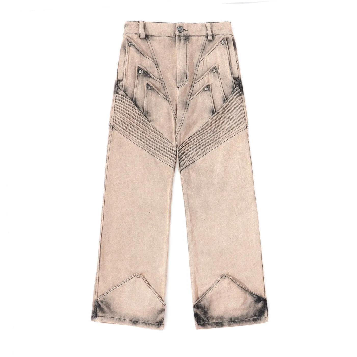 Motorcycle Wide Leg Jeans