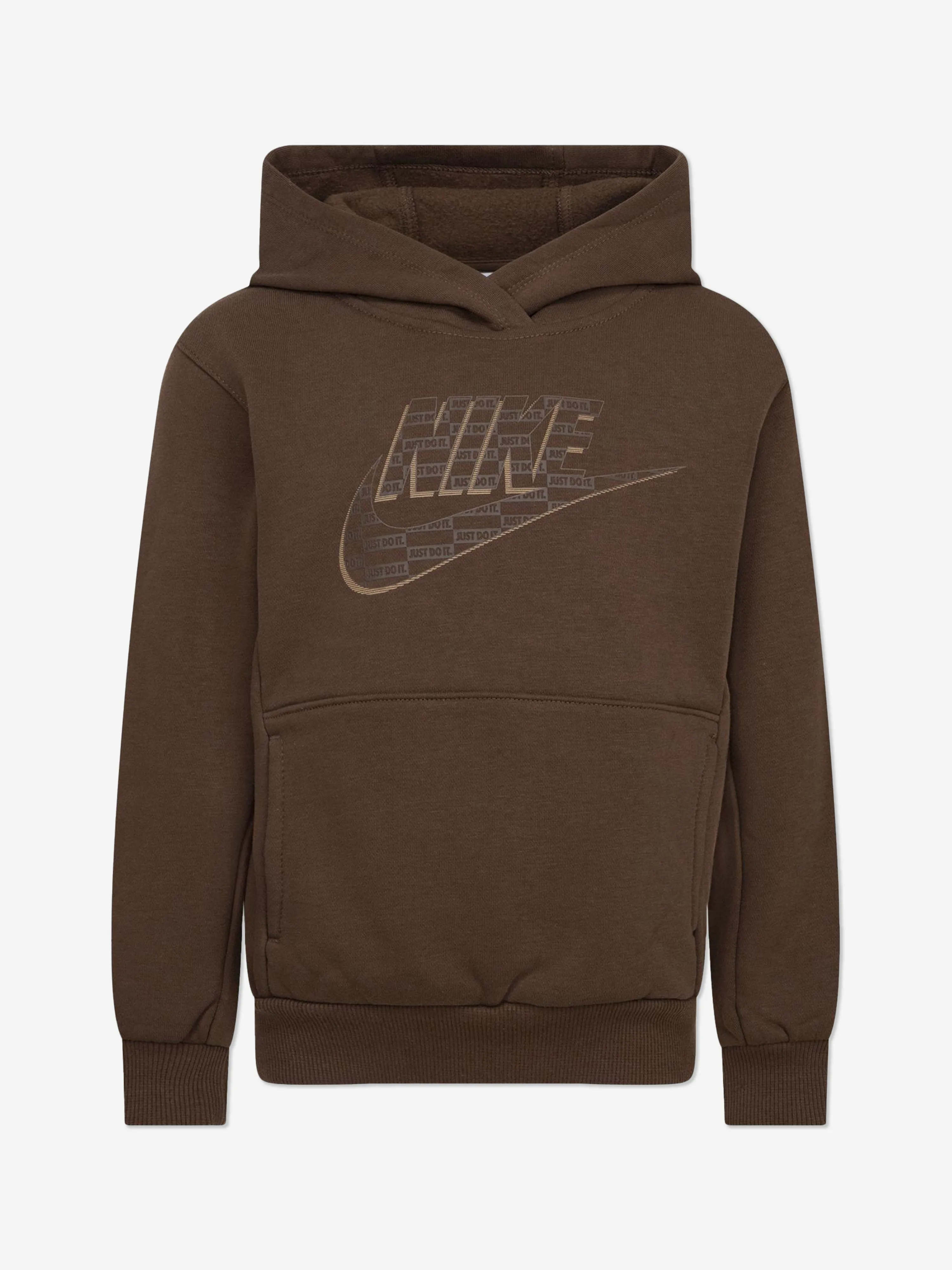 Nike Boys NSW Futura Wrap PO Tracksuit in Brown