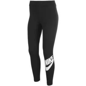 Nike Large Swoosh Logo Black Leggings