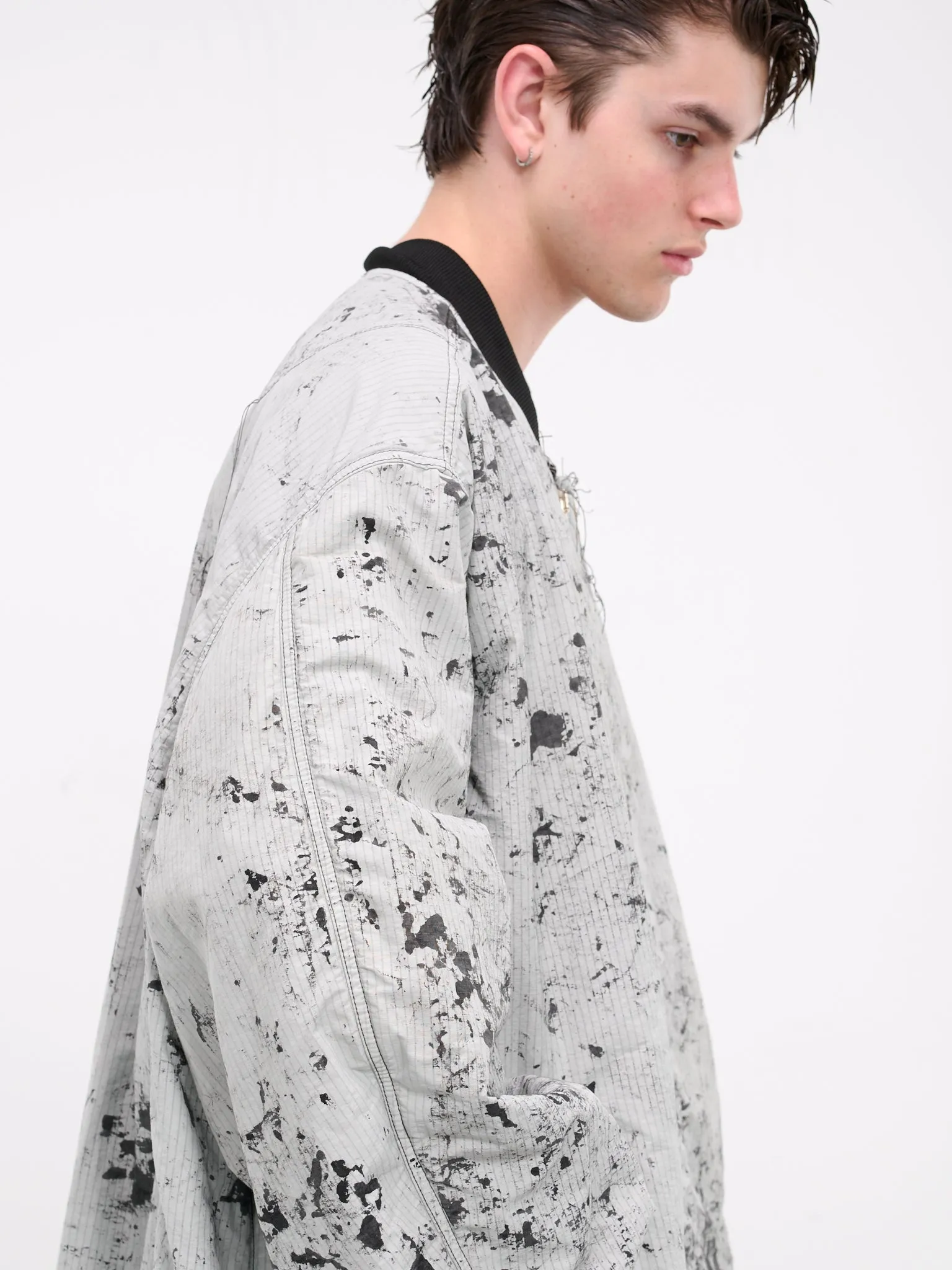 Oversized Camo Bomber Jacket (BL1010-SNOW-CAMO)