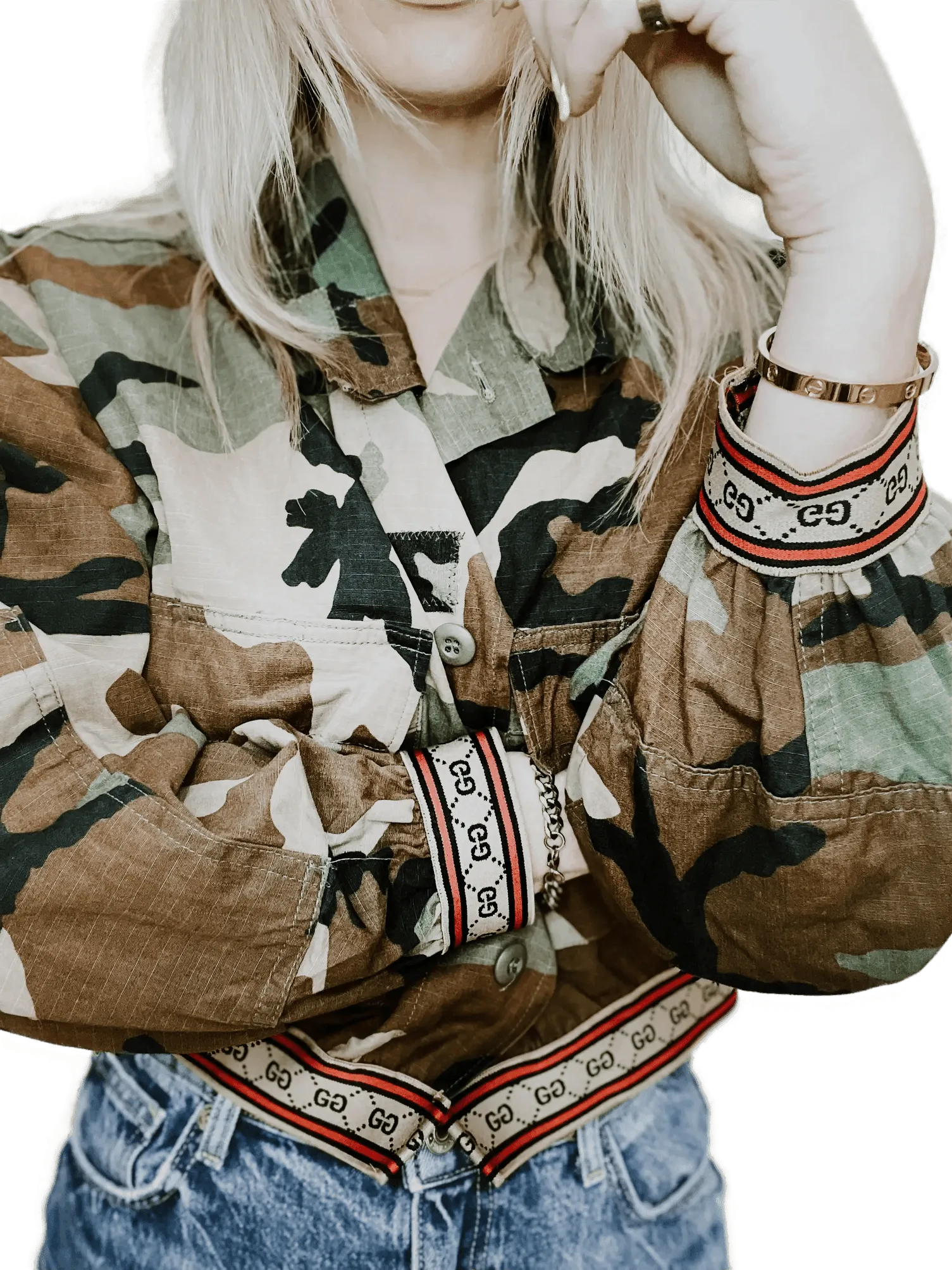 PCH THE LABEL Military Bomber Authentic Jacket