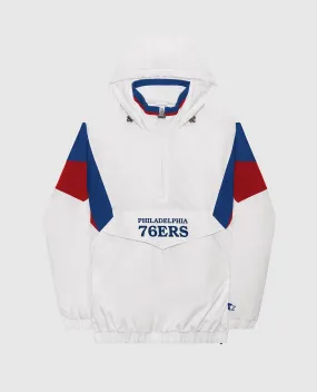 Philadelphia 76ers Breakaway Nylon Half-Zip Jacket