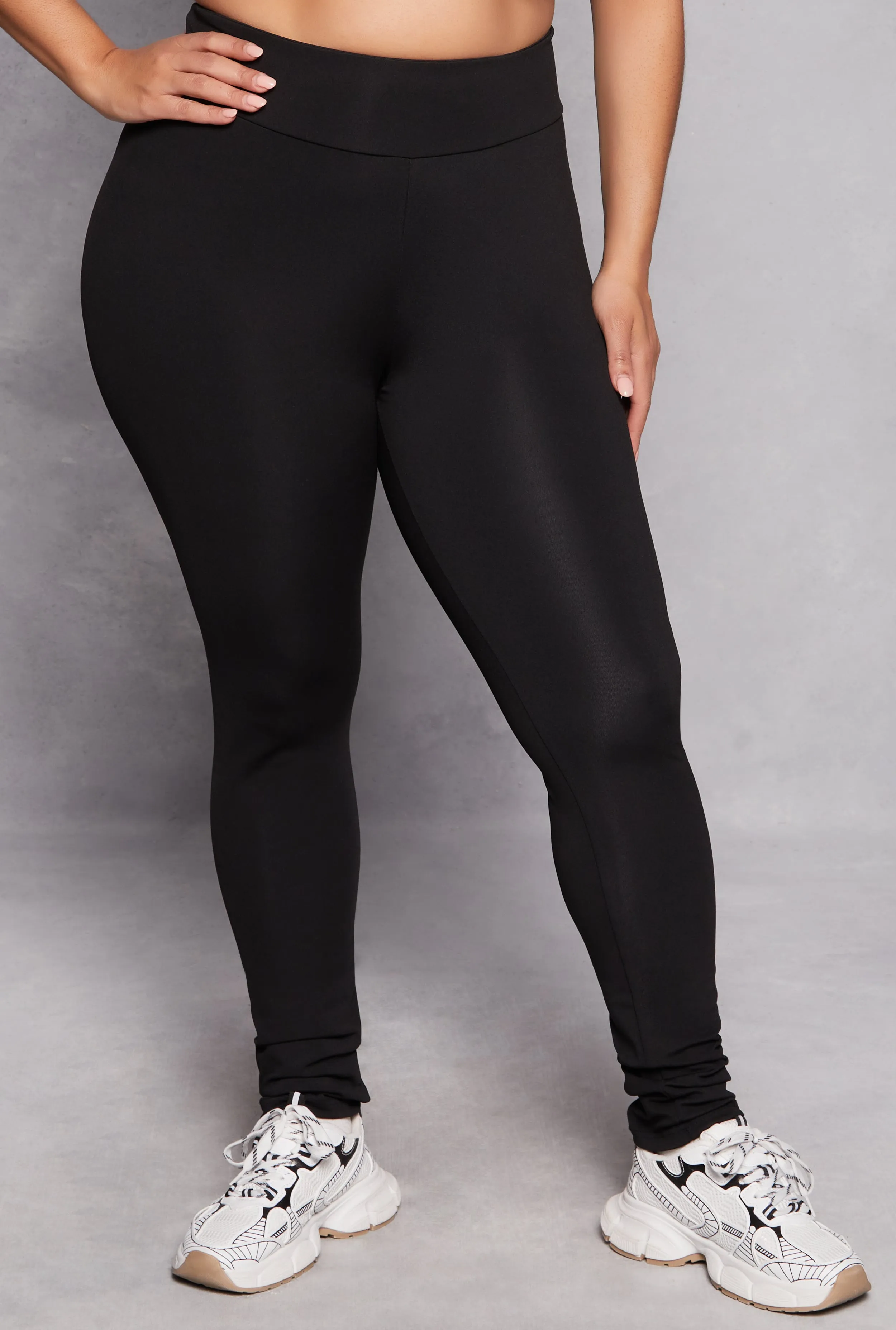 Plus Size Basic Activewear Leggings