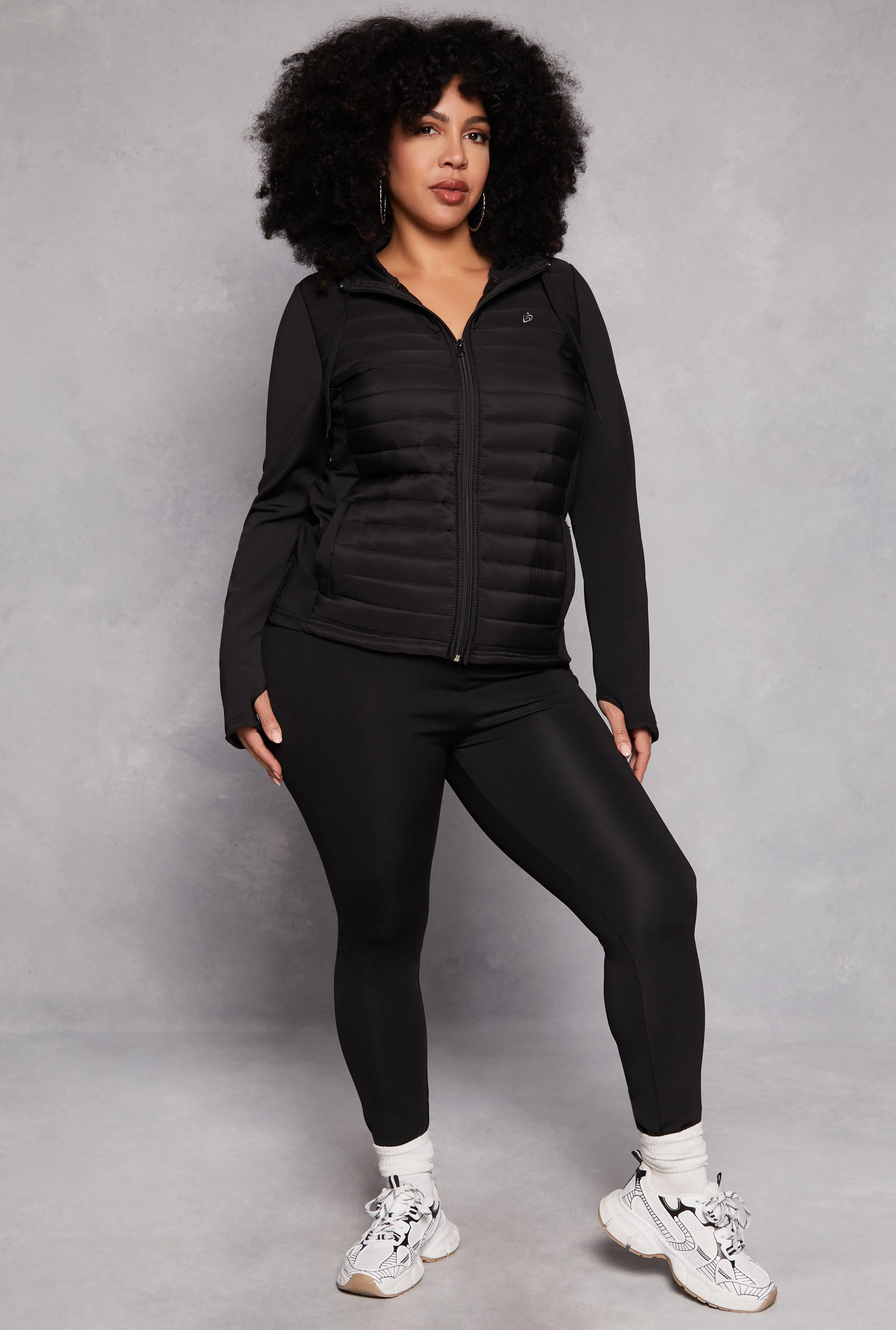 Plus Size Basic Activewear Leggings