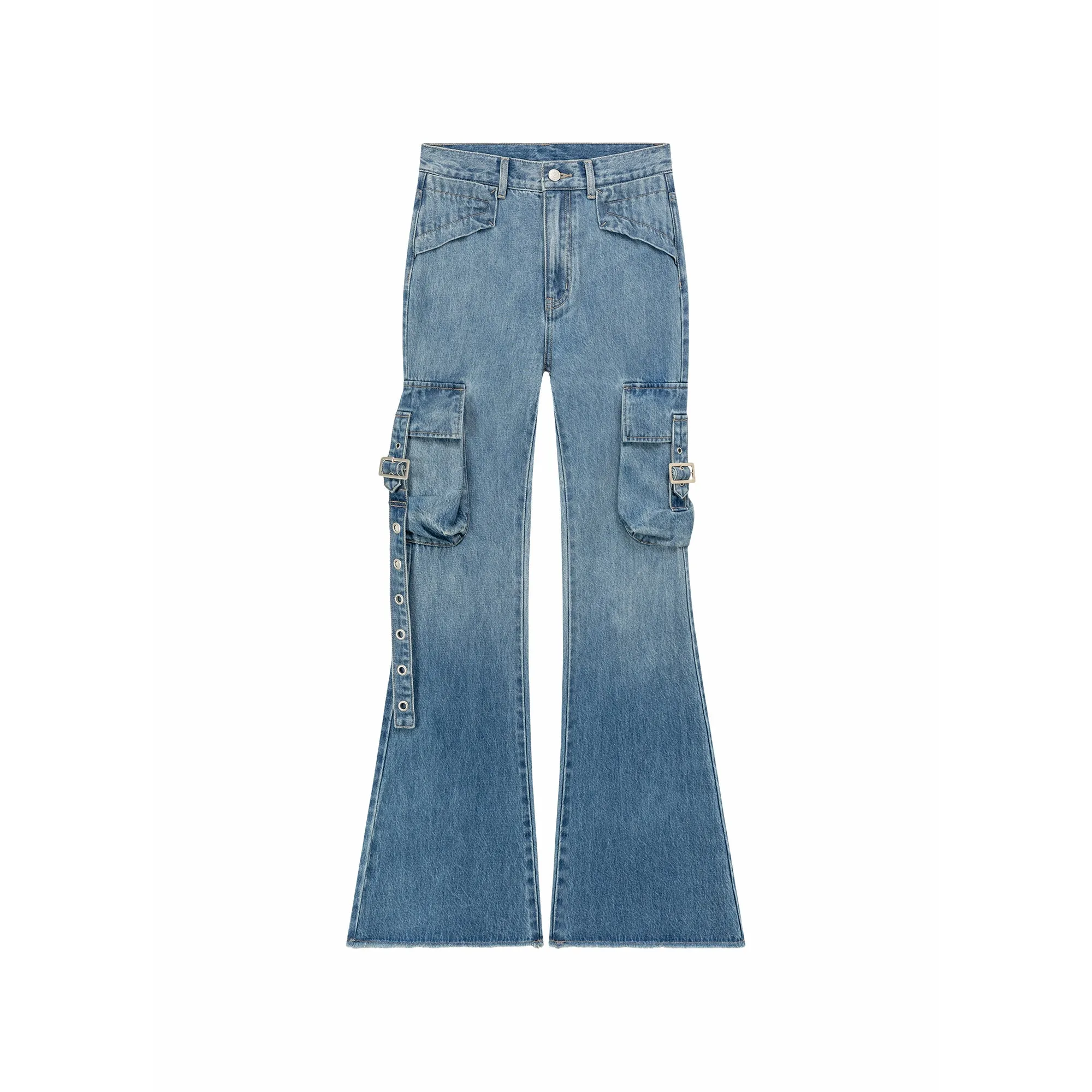 Pocket Bootcut Denim Jeans