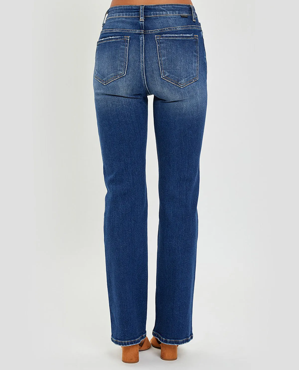 Risen Mid Rise Relaxed Bootcut Jeans