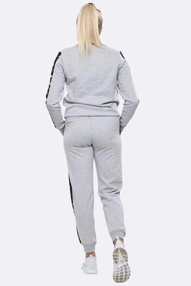 Star Print Side Panel Loungewear Tracksuit