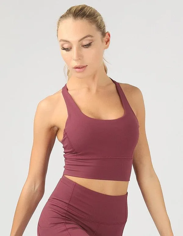 Strappy Back Sports Bra