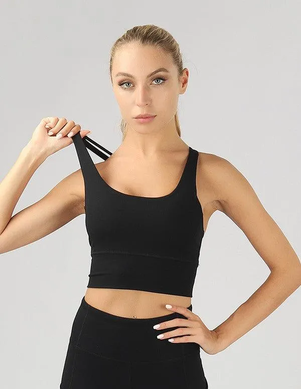 Strappy Back Sports Bra